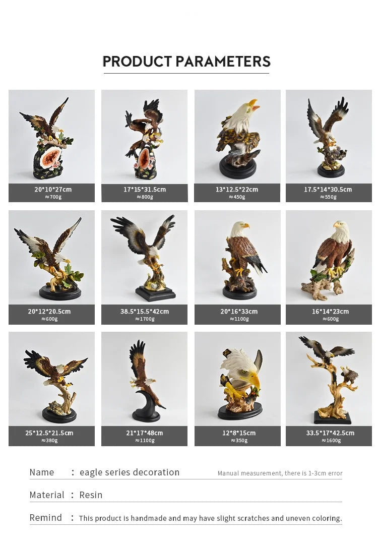 Independence Day July Fourth 7.4th American bald eagle roc wings resin crafts ornaments office hotel high-end eagle decorations