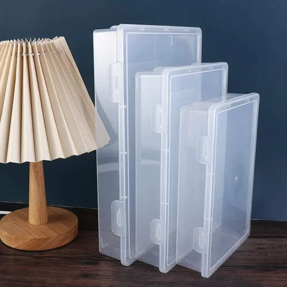 Transparent A4 File Storage Box