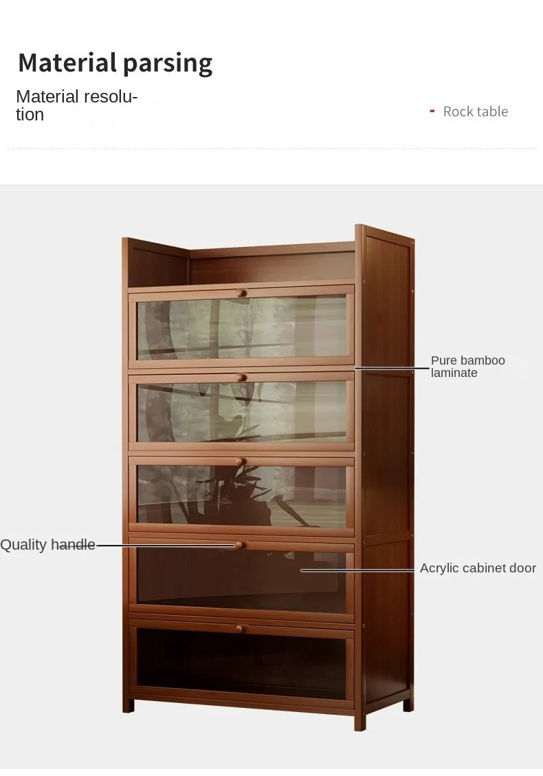 Floor-Standing Bookshelf with Doors