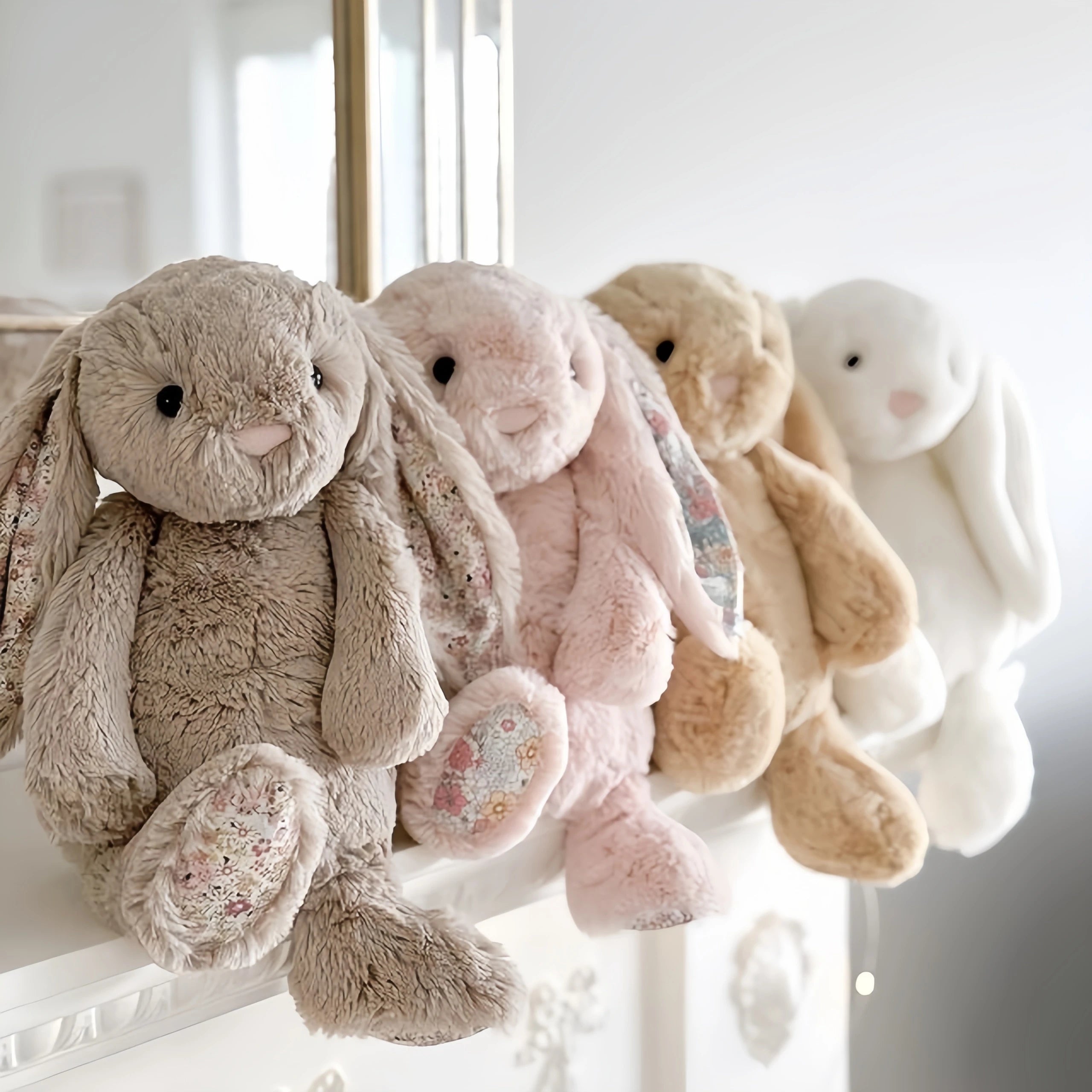 Cartoon Floral Bunny Plush Toy