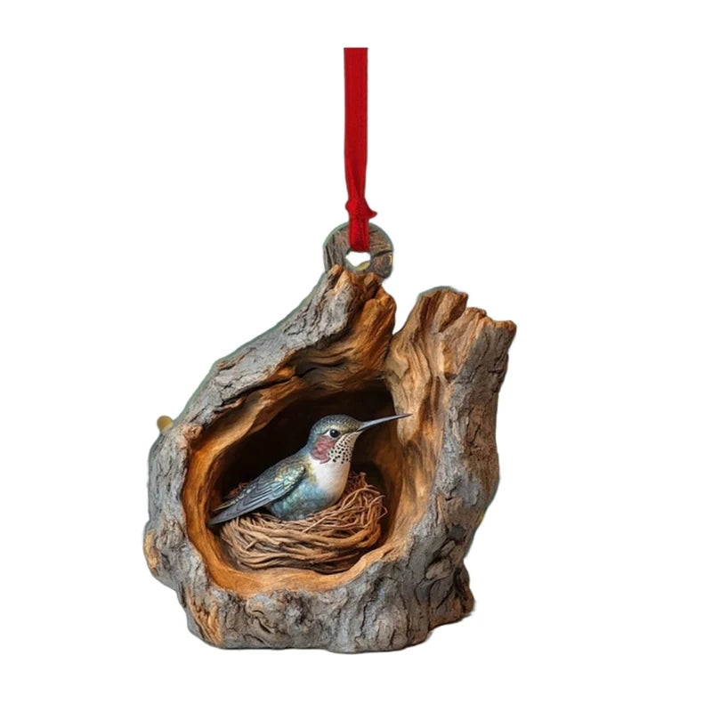 Acrylic Owl Christmas Tree Ornament