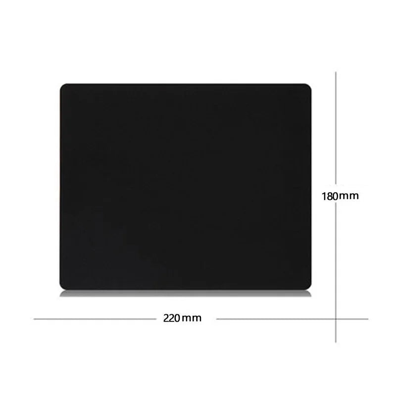 Black Gaming Mouse Pad – Anti-Slip Rubber Office & Esports Mat: