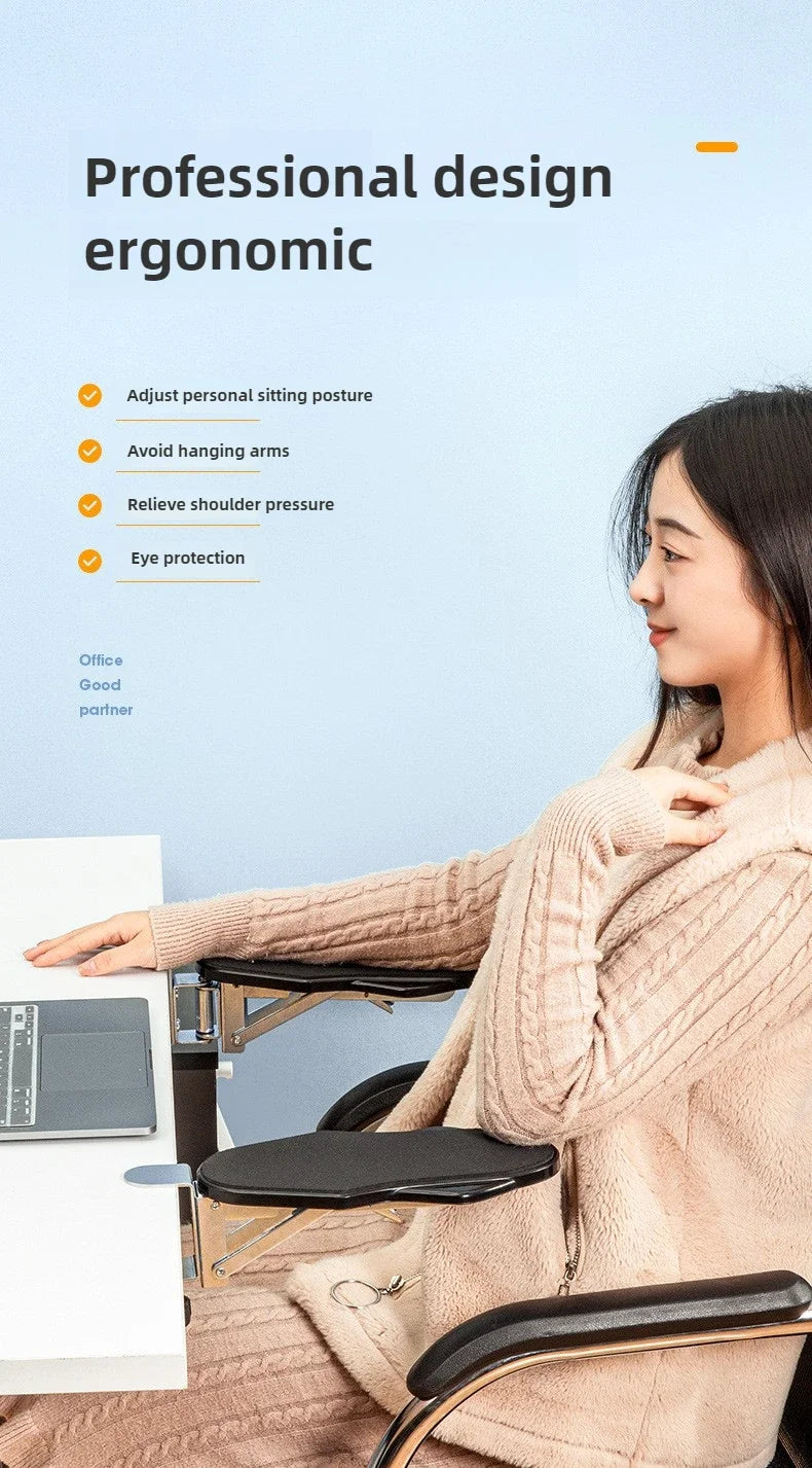 Foldable Ergonomic Computer Arm Rest Pad