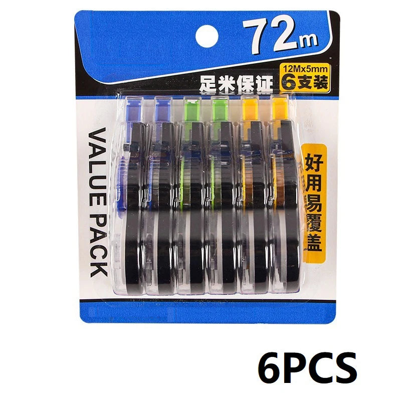 6PCS Corrector Tape