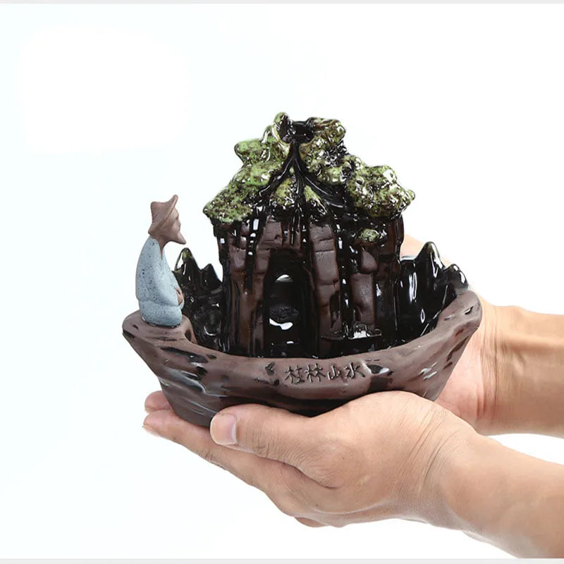 Fashion Ceramic Art Backflow Incense Burner