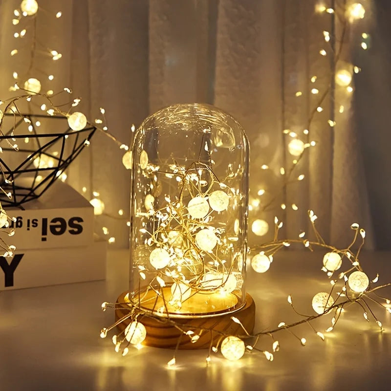 400 LED Ice Crack Ball String Lights
