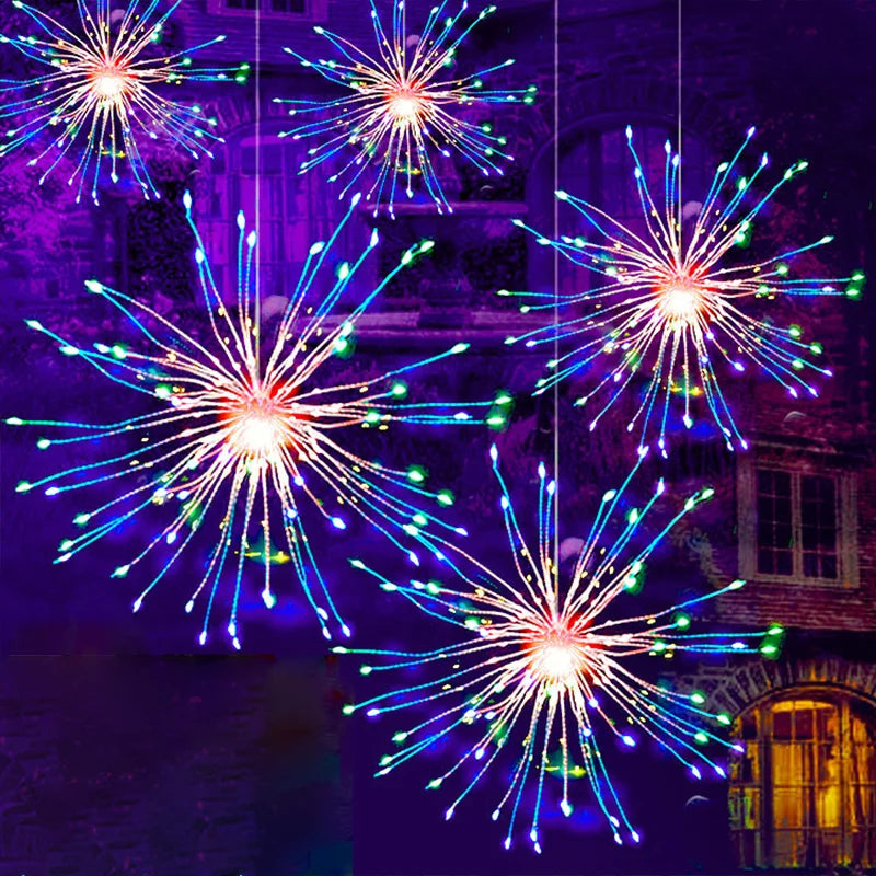 Solar Firework LED Fairy Lights