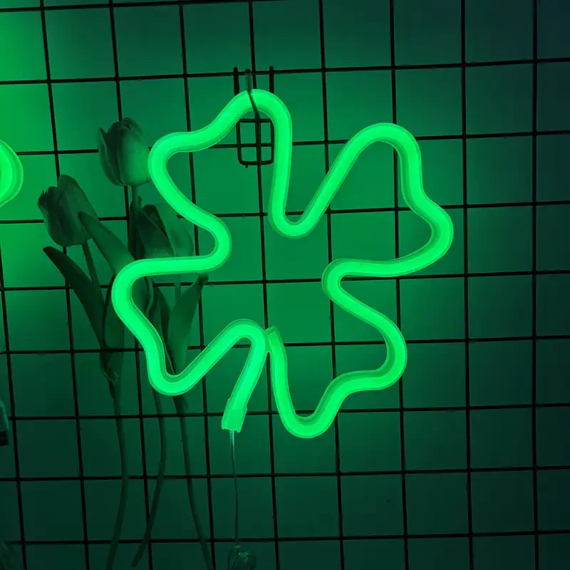 Green Clover LED Neon Sign