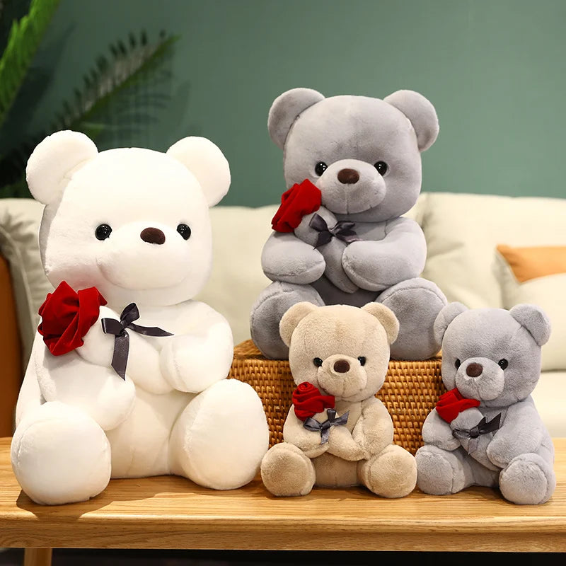Teddy Bear with Roses Plush Toy