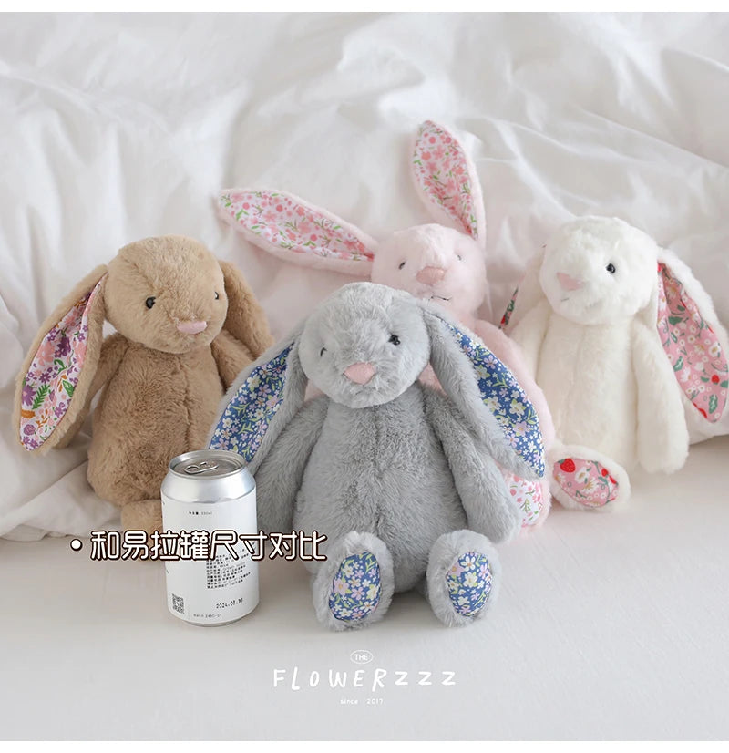 Cartoon Floral Bunny Plush Toy