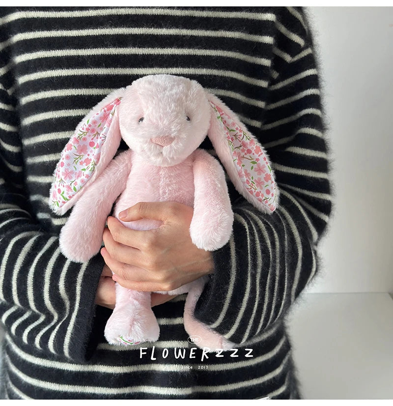 Cartoon Floral Bunny Plush Toy