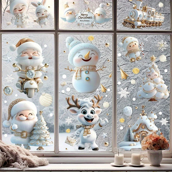 Reusable Christmas Window Stickers – 9 Sheets
