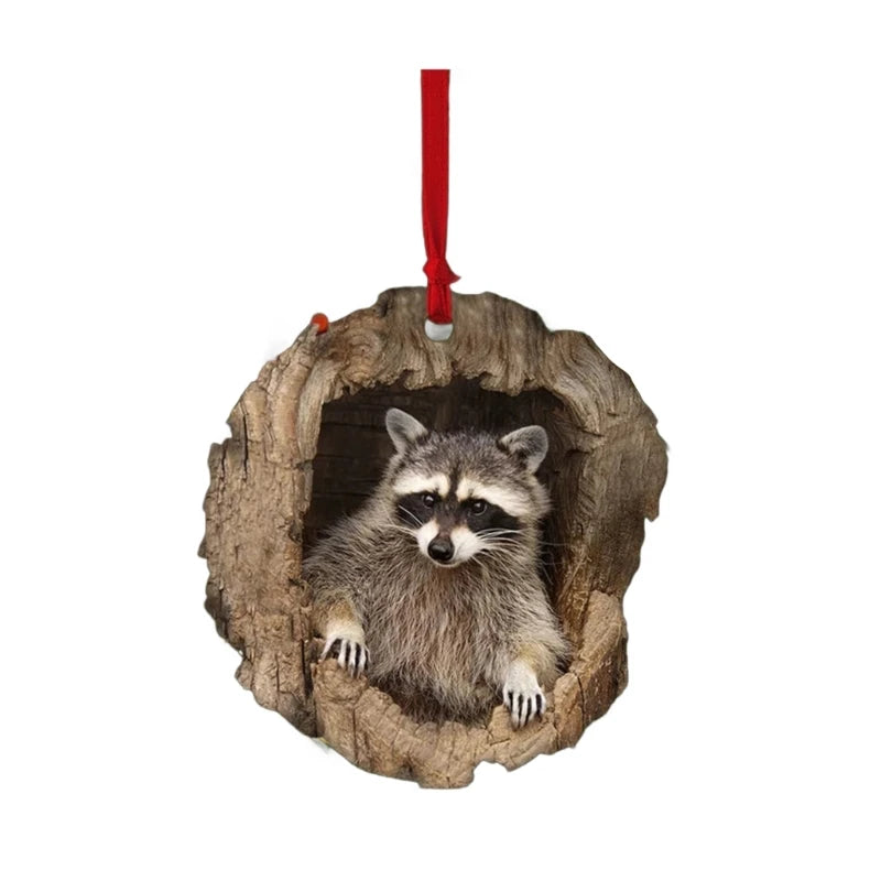 Acrylic Owl Christmas Tree Ornament