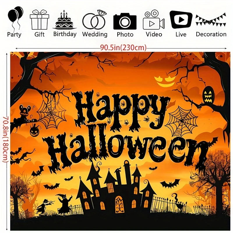 Halloween Party Backdrop
