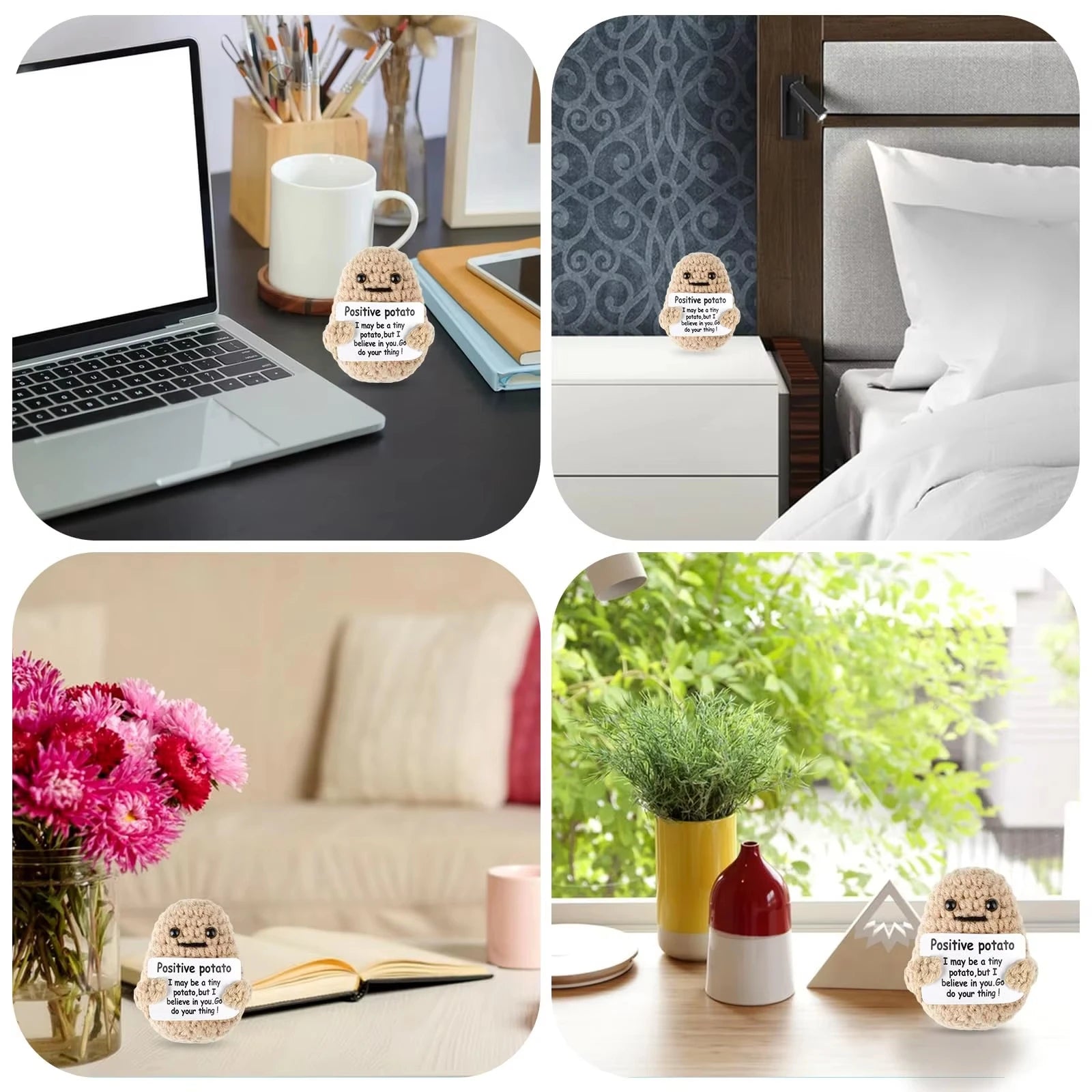 Positive Energy Potato Hug Mini Plush Doll