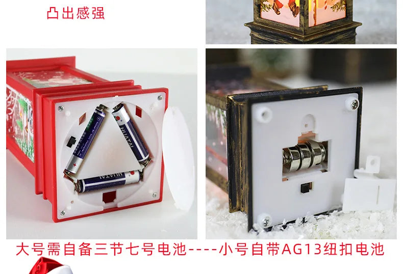 Christmas Snowman LED Candle Lamp