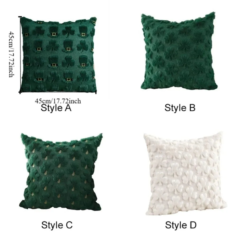 St. Patrick's Day Shamrock Pillow Cover