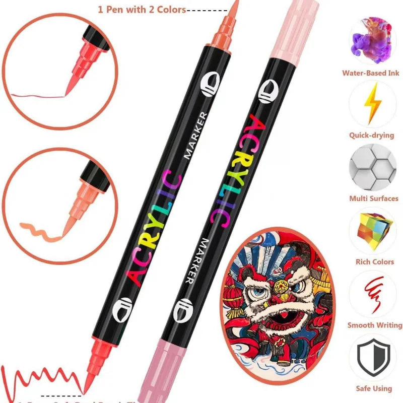 Acrylic Paint Markers Set
