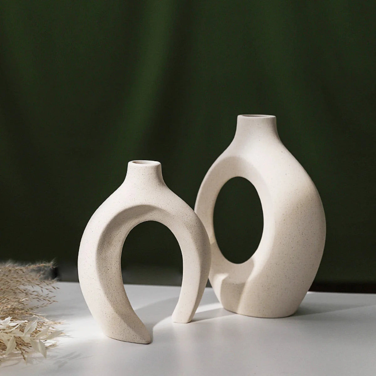 2-Piece Ceramic Vase Set
