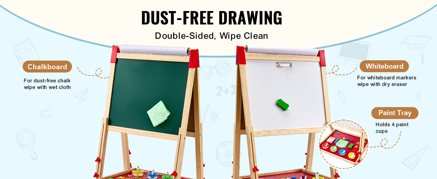 Children’s Magnetic Drawing Board & Easel: