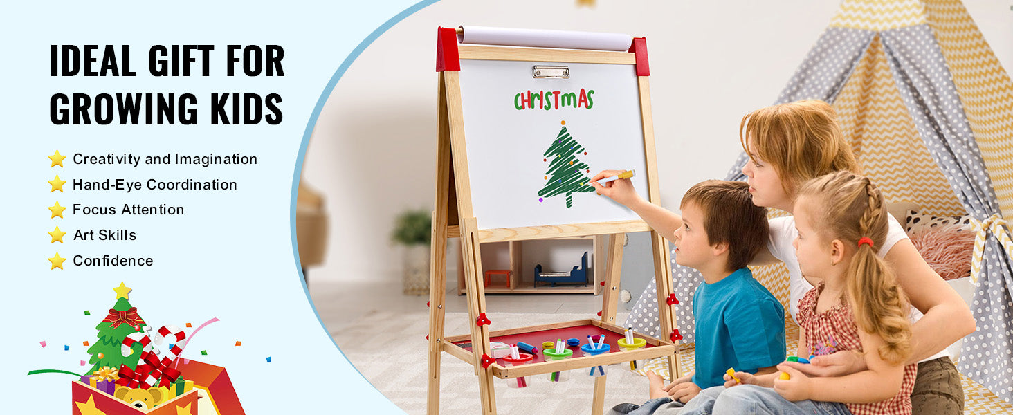 Children’s Magnetic Drawing Board & Easel:
